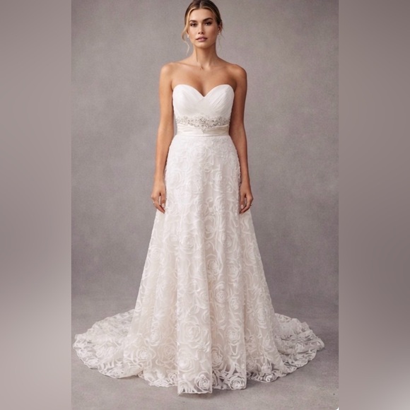 Perfect Casablanca Bridal Ivory Gown Princess Fairytale Wedding Dress 8